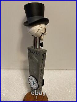 TAXMAN BREWING EXEMPTION UNCLE SAMS GHOST Draft beer tap handle. INDIANA