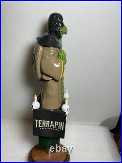 TERRAPIN BREWING HOPSECUTIONER IPA MASKED HOP SLAYER beer tap handle GEORGIA