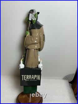 TERRAPIN BREWING HOPSECUTIONER IPA MASKED HOP SLAYER beer tap handle GEORGIA