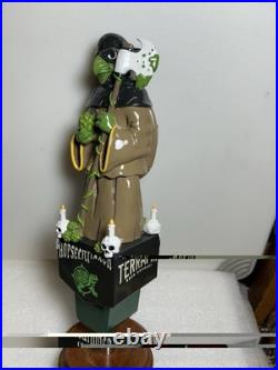 TERRAPIN BREWING HOPSECUTIONER IPA MASKED HOP SLAYER beer tap handle GEORGIA