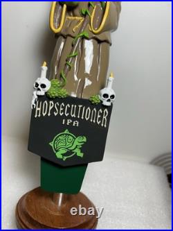 TERRAPIN BREWING HOPSECUTIONER IPA MASKED HOP SLAYER beer tap handle GEORGIA