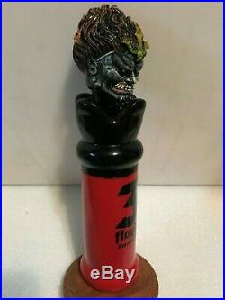 THREE 3 FLOYDS ZOMBIE DUST beer tap handle. 2 piece. INDIANA