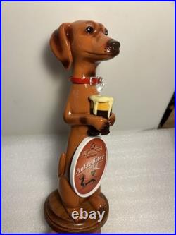 THREE DACHSHUNDS BREWING ANKLE BITER RED Draft beer tap handle. WISCONSIN