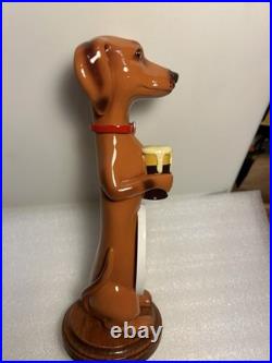 THREE DACHSHUNDS BREWING ANKLE BITER RED Draft beer tap handle. WISCONSIN