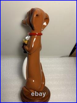 THREE DACHSHUNDS BREWING ANKLE BITER RED Draft beer tap handle. WISCONSIN