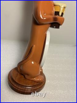 THREE DACHSHUNDS BREWING ANKLE BITER RED Draft beer tap handle. WISCONSIN