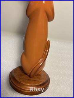 THREE DACHSHUNDS BREWING ANKLE BITER RED Draft beer tap handle. WISCONSIN