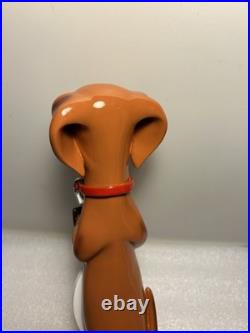 THREE DACHSHUNDS BREWING ANKLE BITER RED Draft beer tap handle. WISCONSIN