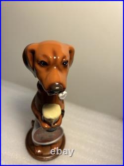 THREE DACHSHUNDS BREWING ANKLE BITER RED Draft beer tap handle. WISCONSIN
