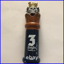 THREE FLOYDS draft beer keg tap handle. INDIANA. Rare