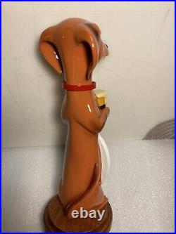 THREE III DACHSHUNDS BREWING ANKLE BITER ALE BROWN beer tap handle WISCONSIN