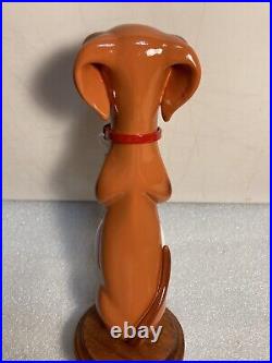 THREE III DACHSHUNDS BREWING ANKLE BITER BROWN Draft beer tap handle. WISCONSIN