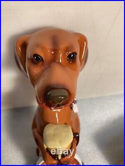 THREE III DACHSHUNDS BREWING ANKLE BITER BROWN Draft beer tap handle. WISCONSIN