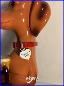 THREE III DACHSHUNDS BREWING ANKLE BITER BROWN Draft beer tap handle. WISCONSIN