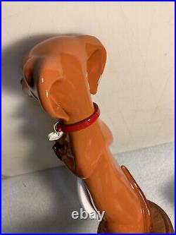 THREE III DACHSHUNDS BREWING ANKLE BITER BROWN Draft beer tap handle. WISCONSIN
