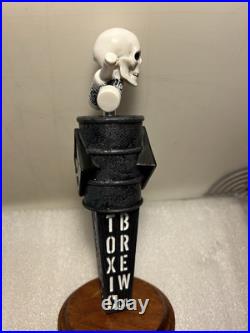 TOXIC BREW COMPANY TOXIC RADIOACTIVE WASTE BARREL & SKULL beer tap handle. OHIO