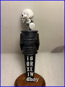TOXIC BREW COMPANY TOXIC RADIOACTIVE WASTE BARREL & SKULL beer tap handle. OHIO