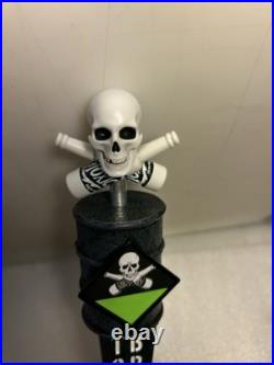 TOXIC BREW COMPANY TOXIC RADIOACTIVE WASTE BARREL & SKULL beer tap handle. OHIO