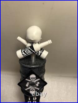 TOXIC BREW COMPANY TOXIC RADIOACTIVE WASTE BARREL & SKULL beer tap handle. OHIO