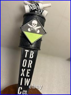 TOXIC BREW COMPANY TOXIC RADIOACTIVE WASTE BARREL & SKULL beer tap handle. OHIO