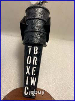 TOXIC BREW COMPANY TOXIC RADIOACTIVE WASTE BARREL & SKULL beer tap handle. OHIO
