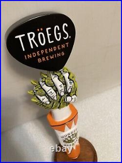 TROEGS BREWING NUGGET NECTAR IPA draft beer tap handle. HERSHEY, PENNSYLVANIA