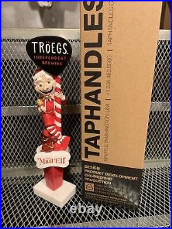 TROEGS BREWING PA NEW Figural The MAD ELF CHRISTMAS Holiday ALE Beer Tap Handle