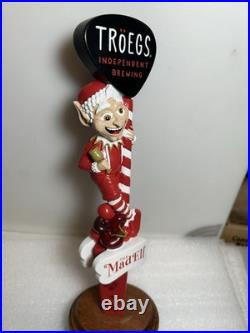 TROEGS BREWING THE MAD ELF HOLIDAY BREW draft beer tap handle. PENNSYLVANIA
