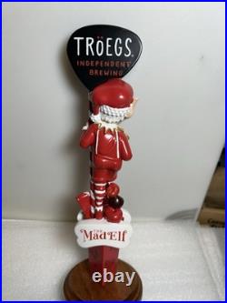 TROEGS BREWING THE MAD ELF HOLIDAY BREW draft beer tap handle. PENNSYLVANIA