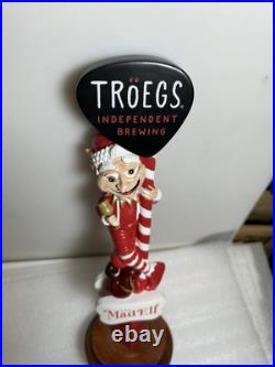 TROEGS BREWING THE MAD ELF HOLIDAY BREW draft beer tap handle. PENNSYLVANIA