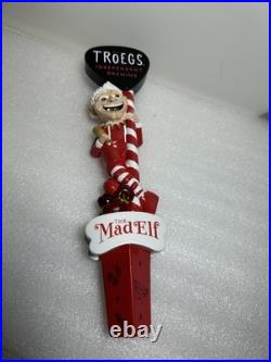 TROEGS BREWING THE MAD ELF HOLIDAY BREW draft beer tap handle. PENNSYLVANIA TROEGS BREWING THE MAD ELF HOLIDAY BREW draft beer tap handle. PENNSYLVANIA