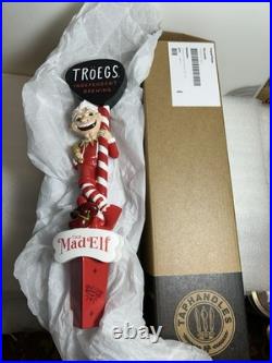 TROEGS BREWING THE MAD ELF HOLIDAY BREW draft beer tap handle. PENNSYLVANIA