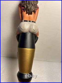 TWIN PEAKS BREWING KNOTTY BRUNETTE HOMETOWN GIRL draft beer tap handle. TEXAS