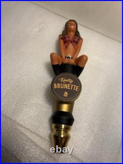 TWIN PEAKS BREWING KNOTTY BRUNETTE HOMETOWN GIRL draft beer tap handle. TEXAS