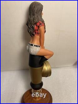 TWIN PEAKS BREWING KNOTTY BRUNETTE draft beer tap handle. TEXAS