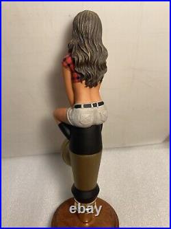 TWIN PEAKS BREWING KNOTTY BRUNETTE draft beer tap handle. TEXAS