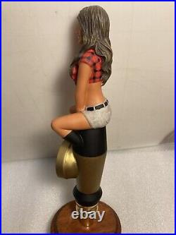 TWIN PEAKS BREWING KNOTTY BRUNETTE draft beer tap handle. TEXAS