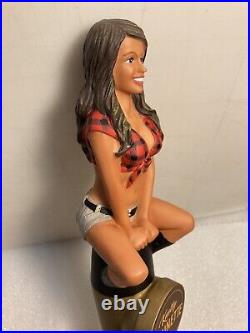 TWIN PEAKS BREWING KNOTTY BRUNETTE draft beer tap handle. TEXAS