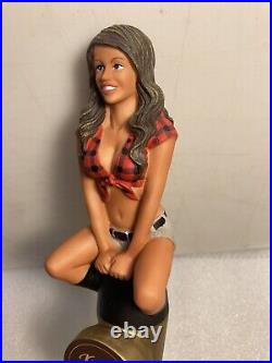 TWIN PEAKS BREWING KNOTTY BRUNETTE draft beer tap handle. TEXAS