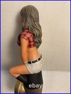 TWIN PEAKS BREWING KNOTTY BRUNETTE draft beer tap handle. TEXAS