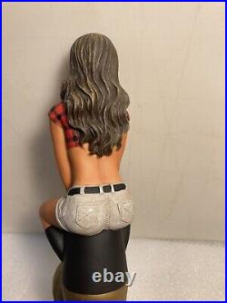 TWIN PEAKS BREWING KNOTTY BRUNETTE draft beer tap handle. TEXAS
