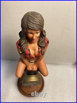 TWIN PEAKS BREWING KNOTTY BRUNETTE draft beer tap handle. TEXAS
