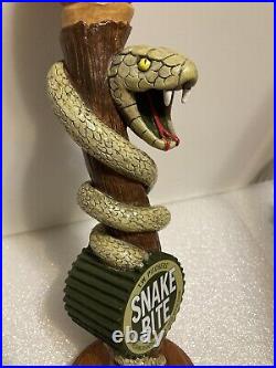 T. W. PITCHERS SNAKE BITE draft beer tap handle. CALIFORNIA