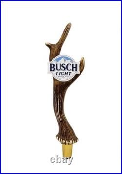 Temp SALE NIB Busch Light 9 Tall Beer Tap Handle Deer Antler Topper