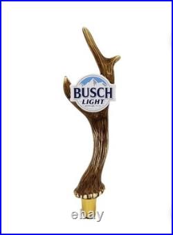 Temp SALE NIB Busch Light 9 Tall Beer Tap Handle Deer Antler Topper