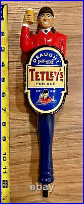 Tetley's Beer Tap Handle Knob Top Brewing Draft Bar Top Kegerator Pub Ale