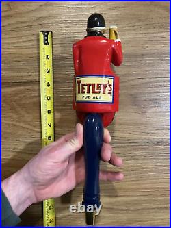 Tetley's Beer Tap Handle Knob Top Brewing Draft Bar Top Kegerator Pub Ale