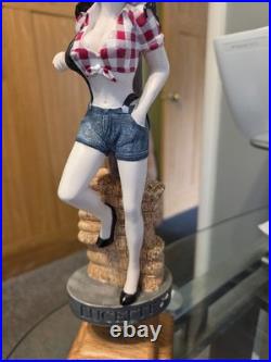The Farmers Daughter Lucette Brewing Beer Tap Handle. Menomonie Wisconsin