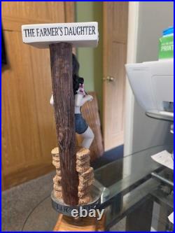 The Farmers Daughter Lucette Brewing Beer Tap Handle. Menomonie Wisconsin