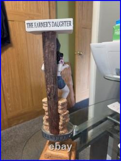 The Farmers Daughter Lucette Brewing Beer Tap Handle. Menomonie Wisconsin
